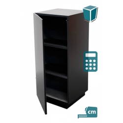 Socle armoire noir brillant