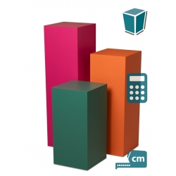 Socle MDF couleur satiné / | Colonne couleur décorative