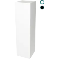 Socle MDF blanc satiné | Colonne blanc décorative | Pilier blanc