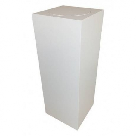 socle blanc avec plateau rotatif, 40 x 40 x 100 cm (lxLxh)