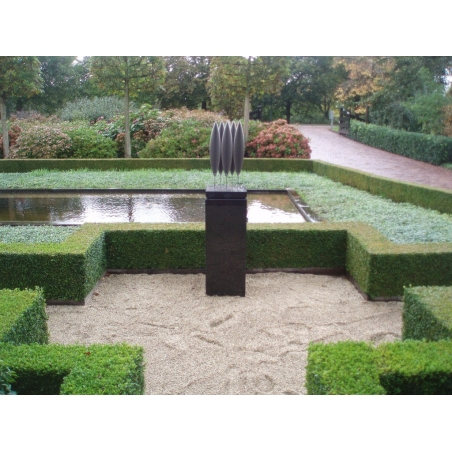 socle granite poli, coupÃ© d onglet, sur mesure