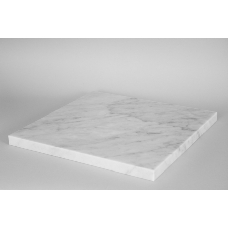 Top marbre blanc (Carrara, 20mm), 40 x 40 cm