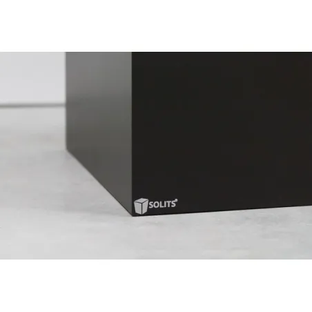 Socle MDF noir brillant / | Colonne noir décorative | Pilier noir