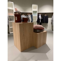 socle chÃªne placage (creux), 40 x 40 x 100 cm (lxLxh)