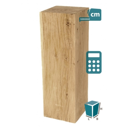 Socle chÃªne, sur mesure