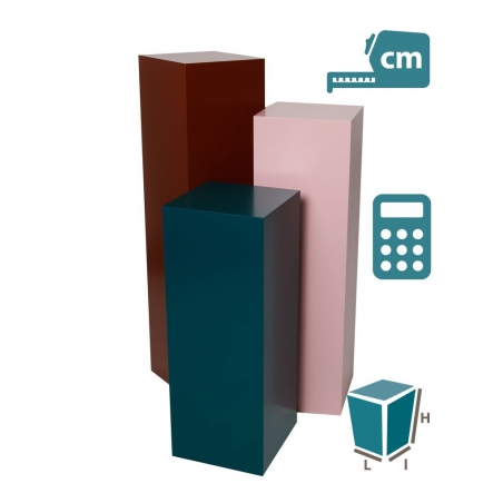 Socle MDF couleur brillante / | Colonne couleur décorative