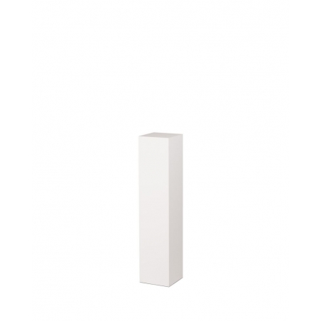 Socle MDF blanc satiné | Colonne blanc décorative | Pilier blanc