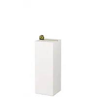 Socle MDF blanc satiné | Colonne blanc décorative | Pilier blanc