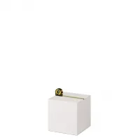 Socle MDF blanc satiné | Colonne blanc décorative | Pilier blanc