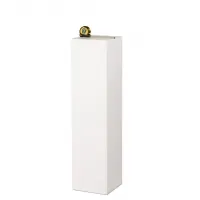 Socle MDF blanc satiné | Colonne blanc décorative | Pilier blanc