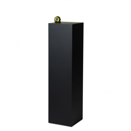 Socle MDF noir satiné / | Colonne noir décorative | Pilier noir