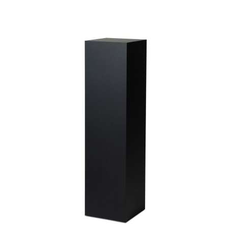 Socle MDF noir satiné / | Colonne noir décorative | Pilier noir