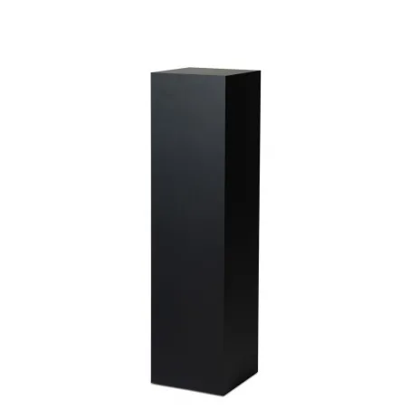 Socle MDF noir satiné / | Colonne noir décorative | Pilier noir