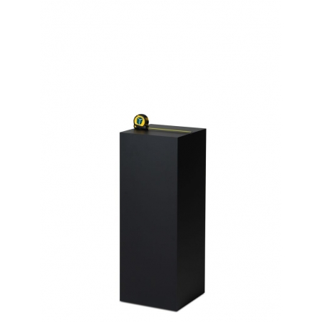 Socle MDF noir satiné / | Colonne noir décorative | Pilier noir