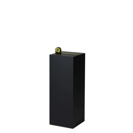 Socle MDF noir satiné / | Colonne noir décorative | Pilier noir