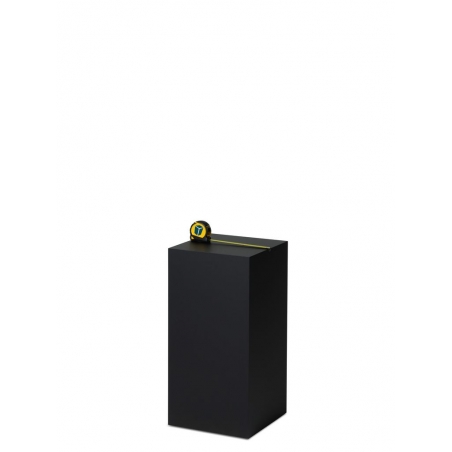 Socle MDF noir satiné / | Colonne noir décorative | Pilier noir