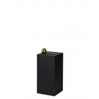 Socle MDF noir satiné / | Colonne noir décorative | Pilier noir