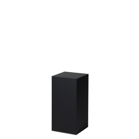 Socle MDF noir satiné / | Colonne noir décorative | Pilier noir