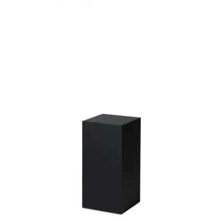 Socle MDF noir satiné / | Colonne noir décorative | Pilier noir