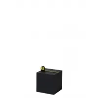 Socle MDF noir satiné / | Colonne noir décorative | Pilier noir