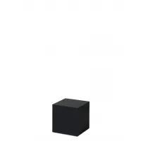 Socle MDF noir satiné / | Colonne noir décorative | Pilier noir