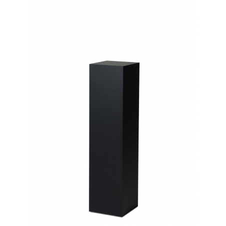 Socle MDF noir satiné / | Colonne noir décorative | Pilier noir