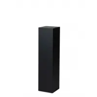 Socle MDF noir satiné / | Colonne noir décorative | Pilier noir