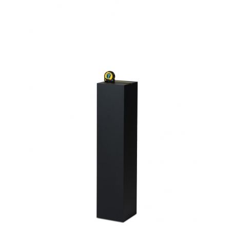 Socle MDF noir satiné / | Colonne noir décorative | Pilier noir