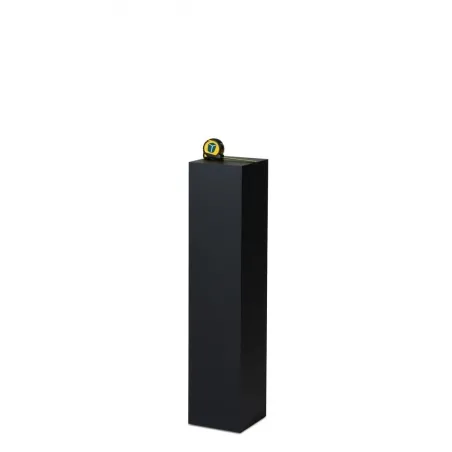 Socle MDF noir satiné / | Colonne noir décorative | Pilier noir