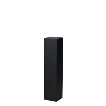 Socle MDF noir satiné / | Colonne noir décorative | Pilier noir