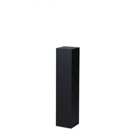 Socle MDF noir satiné / | Colonne noir décorative | Pilier noir