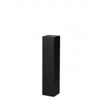 Socle MDF noir satiné / | Colonne noir décorative | Pilier noir