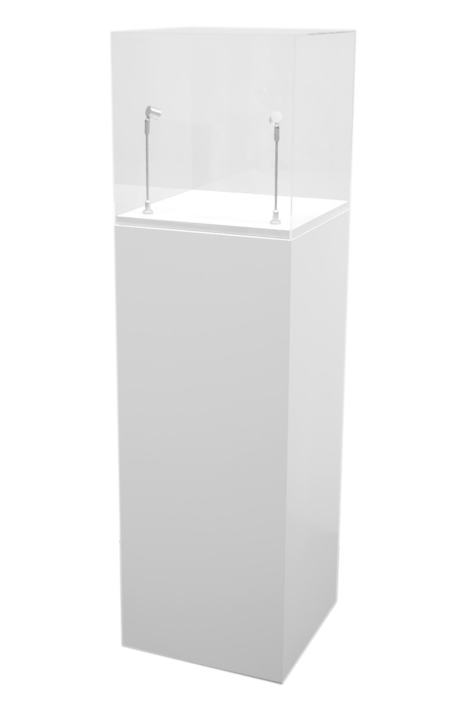 Pack socle blanc + vitrine + LED