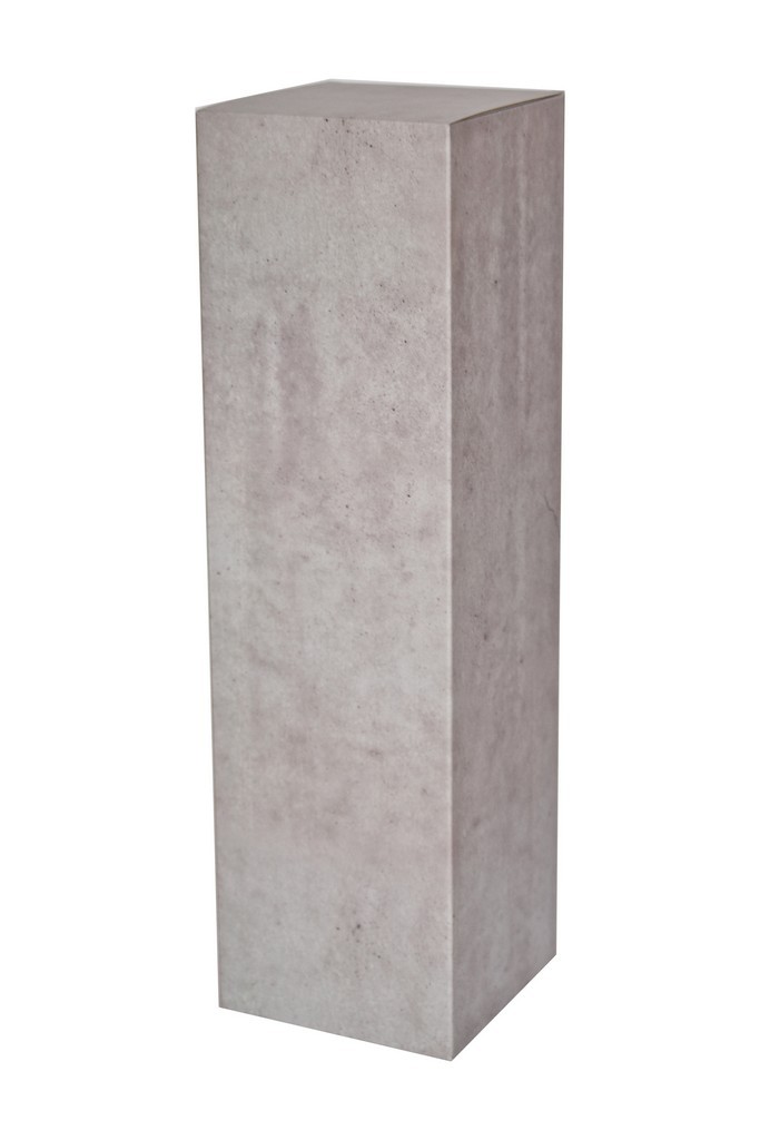 Socle carton imitation béton