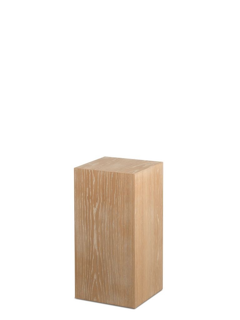 Socle placage chêne, effet blanchi